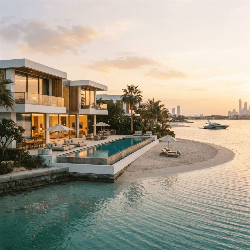 Dubai waterfront homes